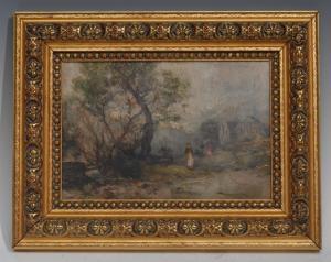 SPINDLER James G.H,Figures in a Country Landscape,Bamfords Auctioneers and Valuers 2016-01-20