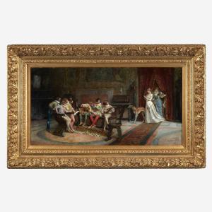 SPINETTI Mario 1842-1909,The Private Chamber Music Concert,1886,Freeman US 2021-07-14