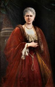 SPIRIDON Ignace 1869-1900,PORTRAIT VERMUTLICH DER ELISA BRANICKA,Hampel DE 2019-06-27