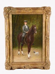 SPIRIDON Ignace 1869-1900,Young boy on horse,Deutsch AT 2019-11-28