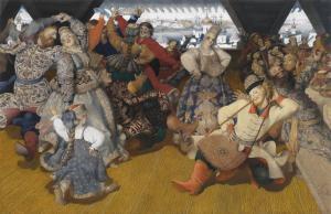 SPIRIN GENNADY 1948,Russian party scene,Swann Galleries US 2015-01-22