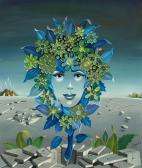 SPIRO Georges 1909-1994,Kék virág,Pinter HU 2019-12-19