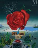 SPIRO Georges 1909-1994,Visage et rose rouge,Millon & Associés FR 2023-06-28