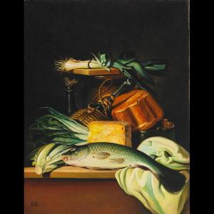 SPITSEVICH E.A 1931,STILL LIFE WITH FISH,1989,Waddington's CA 2009-05-04