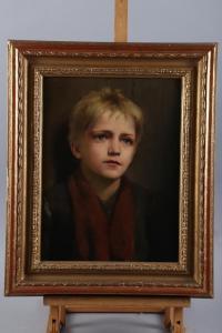SPITTLE WILLIAM M. 1858-1917,portrait of a young ragamuffin,Jones and Jacob GB 2022-03-09