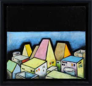 SPITZER Jim 1936,Cubist Town,Clars Auction Gallery US 2019-04-13