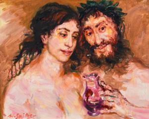 SPITZER Walter 1927-2021,Bacchus avec sa belle,Rossini FR 2023-06-29