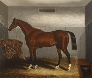 SPODE Samuel 1825-1858,LORD LYON, A BAY COLT IN A STABLE,Whyte's IE 2019-12-02