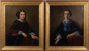 SPOEL Jacob 1820-1868,Portraits of the Sisters Zuurmond,Skinner US 2022-11-16