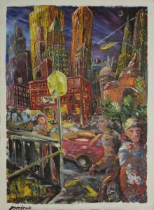 SPOEREL HERMAN 1950,Downtown,1982,Stair Galleries US 2013-07-13