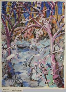 SPOEREL HERMAN 1950,First Snow at Central Park,1983,Stair Galleries US 2013-07-13
