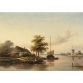 SPOHLER Jan Jacob 1811-1866,the ferry,Sotheby's GB 2005-04-19