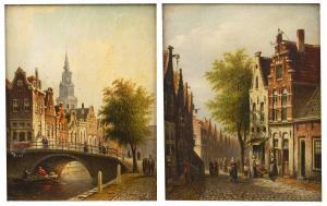 SPOHLER Johannes Franciscus 1853-1894,A Dutch Town View,Mallams GB 2024-01-10