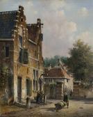 SPOHLER Johannes Franciscus 1853-1894,Streetscape in Holland,Peter Karbstein DE 2013-03-16