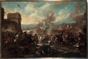 SPOLVERINI Ilario Mercanti 1657-1734,Scontro di cavalleria,Cambi IT 2023-11-30