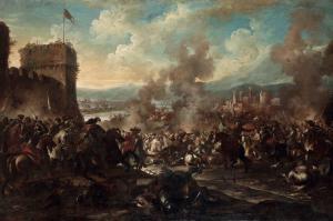 SPOLVERINI Ilario Mercanti 1657-1734,Scontro di cavalleria,Cambi IT 2022-12-14
