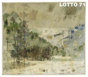 SPONZIELLO Cosimo 1915-2005,PAESAGGIO CON NEVE,Iori IT 2016-03-19