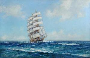 spooner E.M,ASailing Ship putting out to Sea,Cheffins GB 2008-02-21