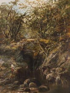 SPOONER John Swinton 1800-1800,An Ancient Bridge on the Machno N.W.,1875,Veritas Leiloes 2018-10-10