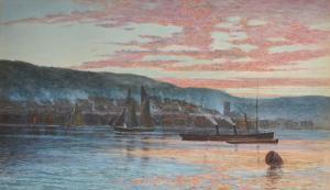 SPOONER LILLINGSTON G.B. Percy 1850-1932,An Estuary Scene,John Nicholson GB 2017-06-28