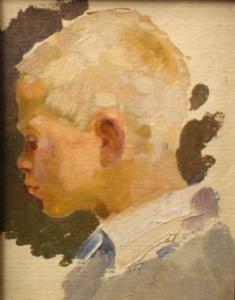 SPORNIKOV Boris Alexandrovich 1930,Portrait of a fair haired young boy,Dickins GB 2008-06-14