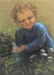 SPOTL Maria 1898-1953,Kleines Mädchen an der Wasserquelle,Palais Dorotheum AT 2021-06-01
