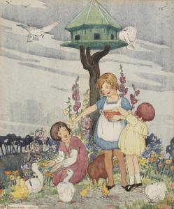 SPOWERS Ethel L. 1890-1947,The Pigeon Loft,1925,Christie's GB 2023-06-15