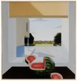 SPRAGUE Roger R.B. 1937-2010,Window With Sliced Watermelon,1993,Brunk Auctions US 2017-05-19