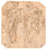 SPRANGER Bartholomeus 1546-1611,Ceres and Bacchus.,Galerie Koller CH 2009-03-23