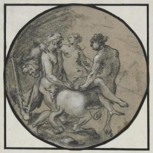 SPRANGER Bartholomeus 1546-1611,Hercules, Deianira and the Centaur Nessus,Bruun Rasmussen 2018-05-30