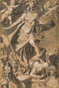 SPRANGER Bartholomeus 1546-1611,Minerva's victory over Ignorance,im Kinsky Auktionshaus 2017-04-26