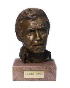 SPRATT James Killian 1950,Bust of Charlton Heston,1983,Bonhams GB 2016-03-22