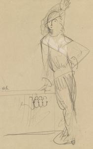SPRINCHORN Carl 1887-1971,Two pencil drawings,Swann Galleries US 2019-06-13