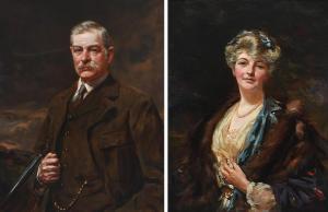 SPRINCK Leon,ìPortrait of Ernest Farquhar (1853-1930), half-len,1917,Woolley & Wallis 2022-12-14
