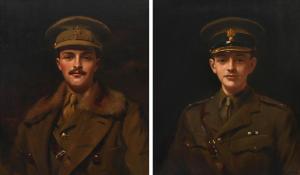 SPRINCK Leon,Portrait of Lieutenant Harold Lister Farquhar KCMG,1915,Woolley & Wallis 2022-12-14