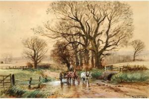 SPRINGER Charles Henry 1857-1920,THE FARM POND,1919,Mellors & Kirk GB 2015-06-10