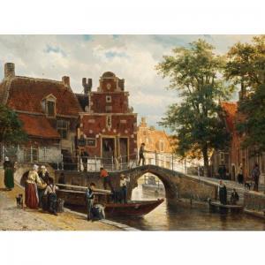 SPRINGER Cornelis 1817-1891,Franeker With The 'zakkendragershuisje',1872,Sotheby's GB 2006-10-17