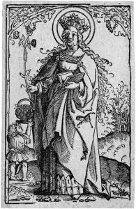 SPRINGINKLEE Hans 1480-1540,Die hl. Dorothea,1519,Galerie Bassenge DE 2018-11-28