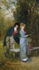 SPRINKMANN Christel 1847,Das Rendezvous im Park,Galerie Bassenge DE 2014-11-28
