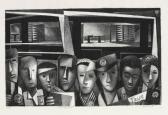 SPRUANCE Benton Murdoch 1904-1967,Subway Shift: The Second Front,1943,Swann Galleries US 2011-09-22