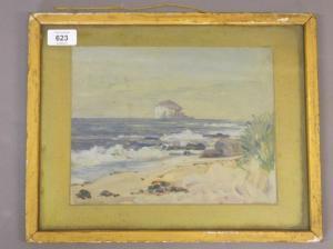 SPURWAY C. Aimee,Bass Rock seascape,Crow's Auction Gallery GB 2016-08-03