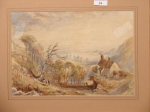 SPURWAY w g,Country scene with figures, possibly Wales,Dickins GB 2007-10-05