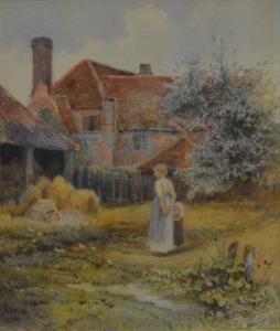 SQUIRE Ann 1900-2000,Figures in a farm yard,Fieldings Auctioneers Limited GB 2014-05-17