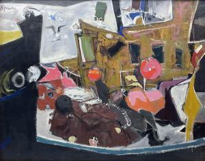 SQUIRE Geoffrey 1923-2012,Fishing Boats Anstruther,Duggleby Stephenson (of York) UK 2023-03-10
