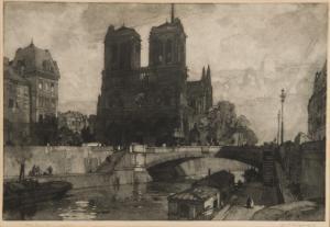SQUIRRELL Leonard Russell 1893-1979,Notre Dame, Paris,Bonhams GB 2012-11-13
