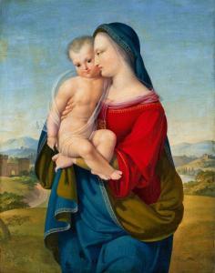 STÖHR Philipp 1793-1856,The Virgin and Child in a Panoramic Landscape,Lempertz DE 2021-06-05