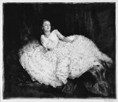 STÖSSEL Oscar 1879-1964,Dame in weissern Kleid,1910,Swann Galleries US 2001-09-21
