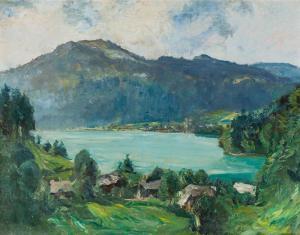 STÖSSEL Oscar 1879-1964,St. Gilgen at Lake Wolfgang,1926,im Kinsky Auktionshaus AT 2020-06-25