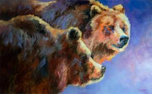 ST. CLAIR Linda 1952-2018,Bears in Color,Jackson Hole US 2021-02-20