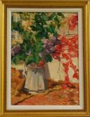 ST. GEORGE Willis 1914-1965,Floral Still Life,1955,Skinner US 2012-04-11